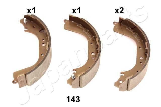 Комплект гальмівних колодок, Japanparts GF-143AF