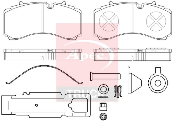 APEC Brake Pad Set, disc brake PAD29328K