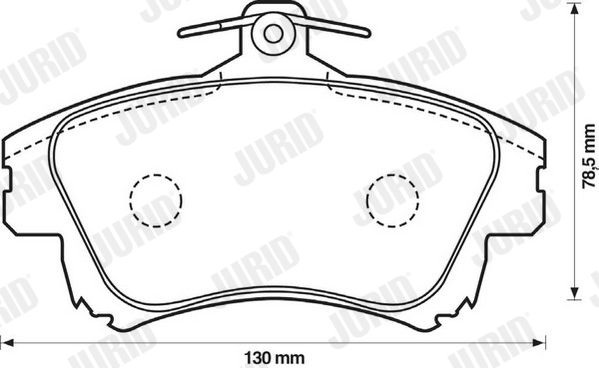 JURID 573039J Brake Pad Set, disc brake