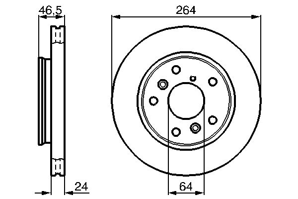 BOSCH Remschijf 0 986 478 523