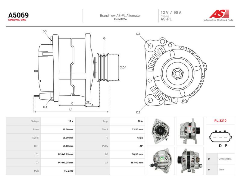 Generaator, AS-PL A5069
