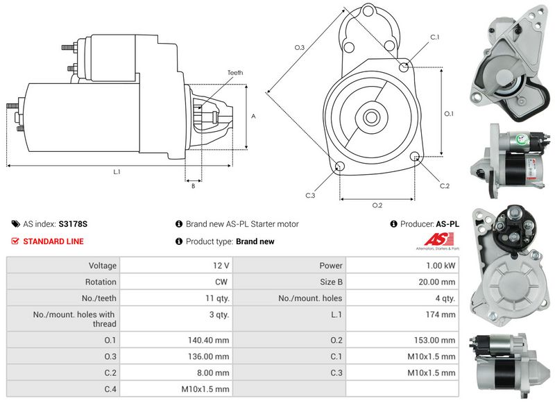 AS-PL S3178S Starter