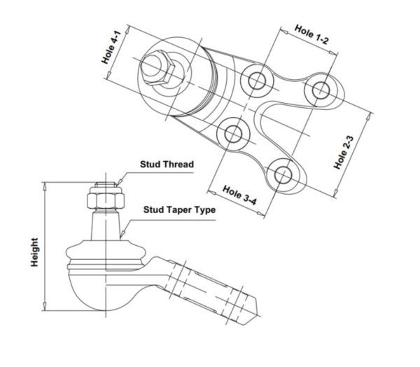 CB0189 CTR Кульовий шарнір CBKH-24 - Фото 5