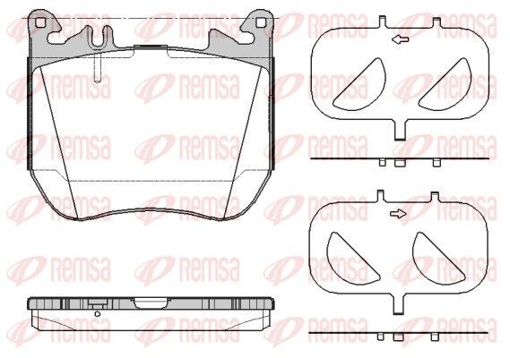 Колодки гальмівні MERCEDES-BENZ A0004200804