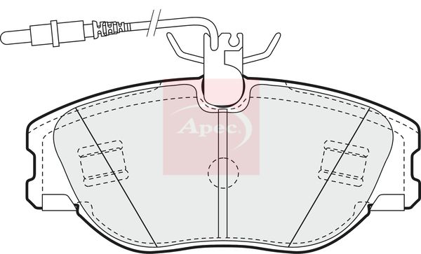 APEC Brake Pad Set, disc brake PAD898