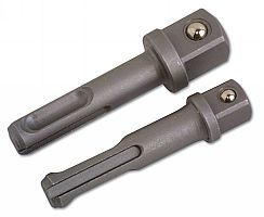 Laser Tools SDS Shank Socket Adaptors 3/8"D, 1/2"D 2pc