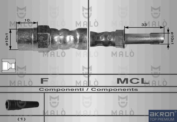 спирачен маркуч AKRON-MALÒ