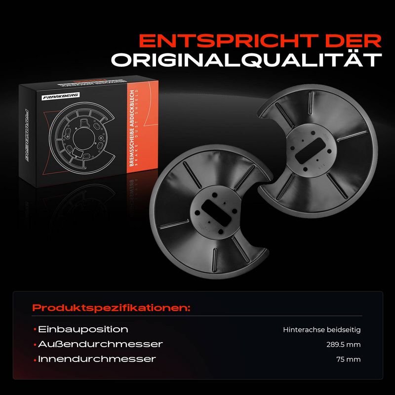 Frankberg 5481FB0032585 Splash Guard, brake disc