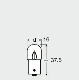 Лампа розжарювання, задній габаритний ліхтар, Osram 5626