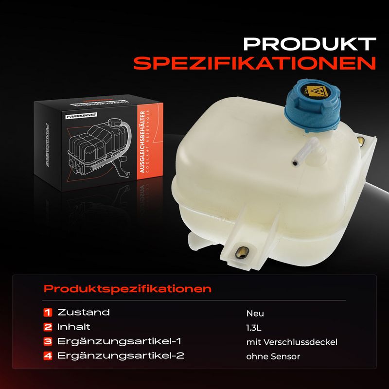 Frankberg 5481FB0012176 Expansion Tank, coolant
