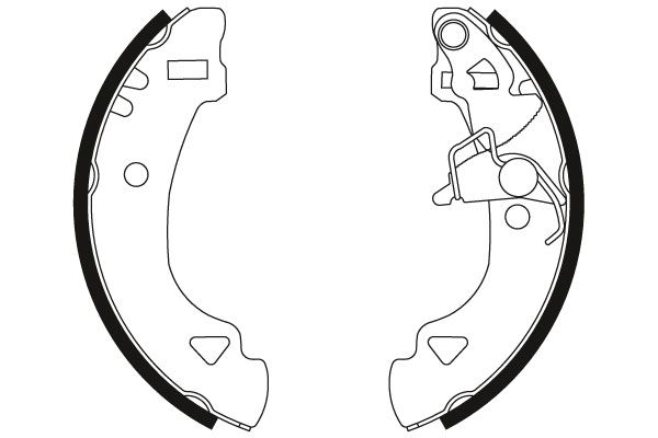 Комплект гальмівних колодок, Trw GS8566