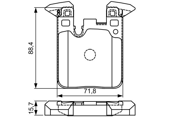 BOSCH BMW колодки гальмівний задній F30/F31/F34/F35/F80