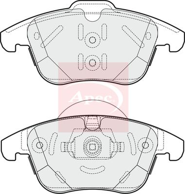APEC Brake Pad Set, disc brake PAD1878