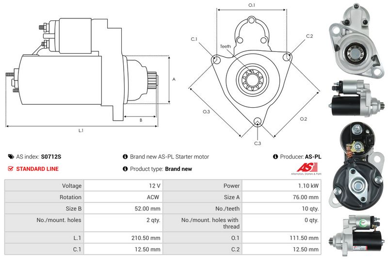 AS-PL S0712S Starter