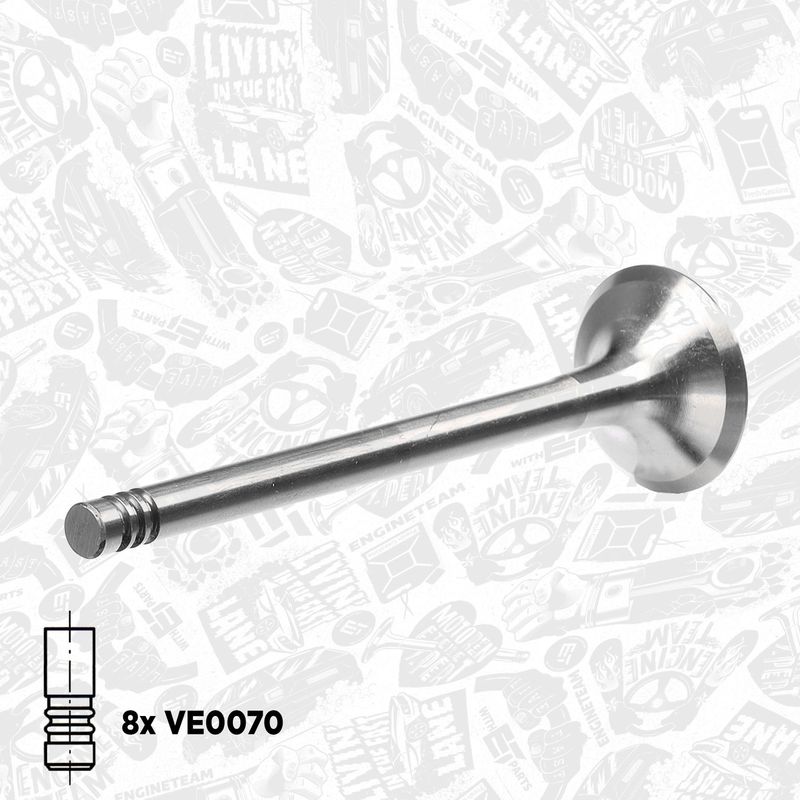 Product Image - Kleppenset, in-/uitlaatklep - VS0008 - ET ENGINETEAM