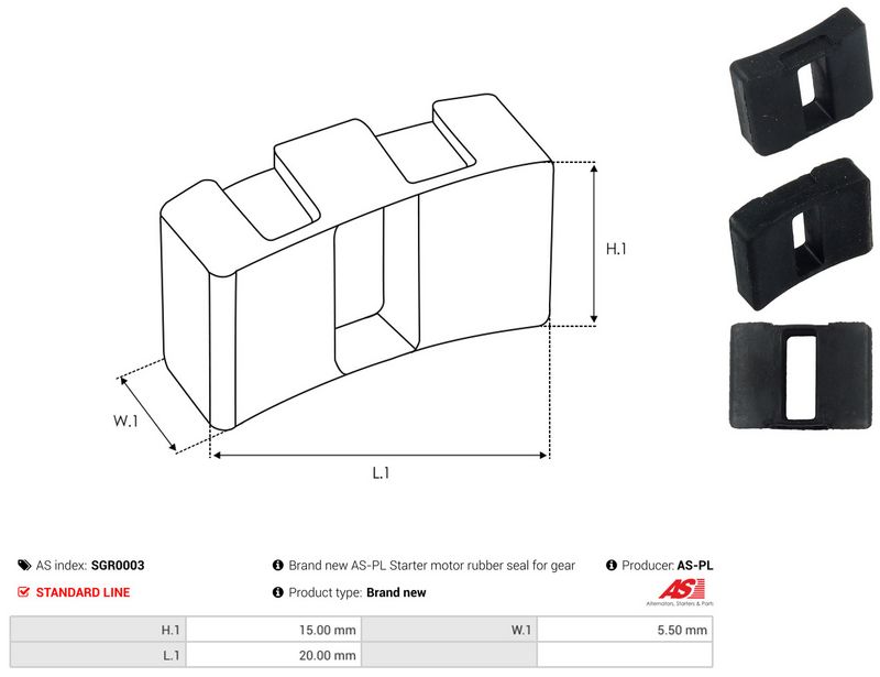 AS-PL SGR0003 Repair Kit, starter