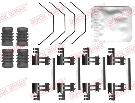 Комплект приладдя, накладка дискового гальма, Quick Brake 109-0170