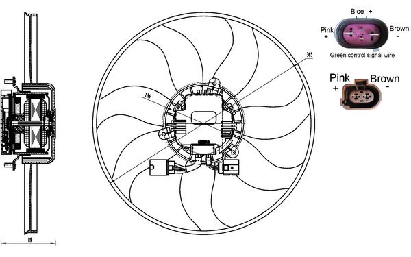 MAHLE ventilátor, motorhűtés CFF 170 000S