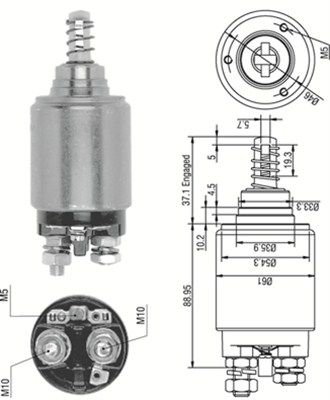 Магнітний перемикач, стартер, Magneti Marelli 940113050252