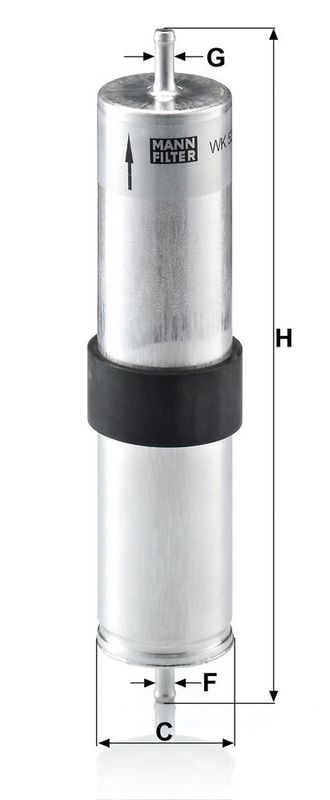 Filtru combustibil WK 521/4 MANN-FILTER