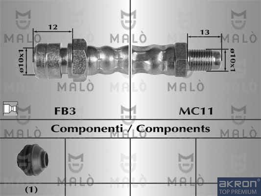 AKRON-MALÒ fékcső 80591