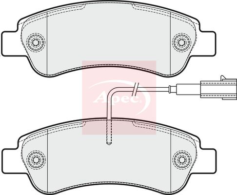 APEC Brake Pad Set, disc brake PAD2037