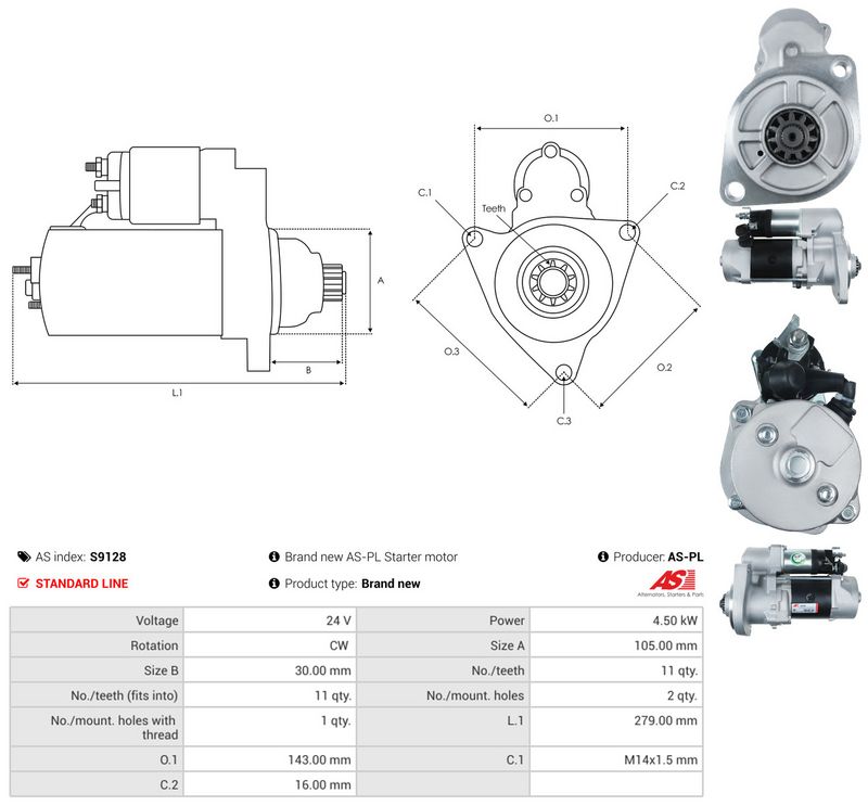 AS-PL S9128 Starter