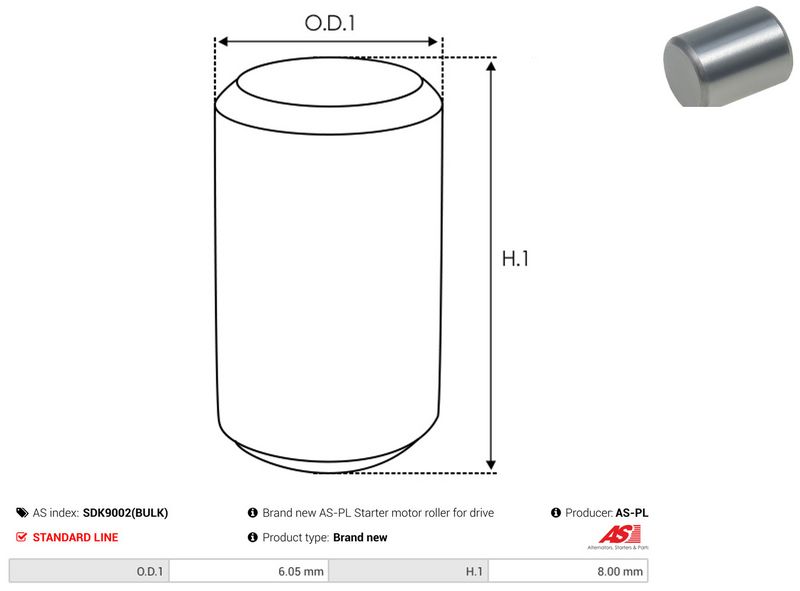 AS-PL SDK9002(BULK) Repair Kit, starter