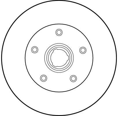 TRW DF1540 Brake Disc