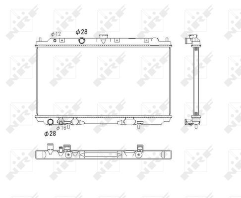 NRF 53760 Radiator, engine cooling
