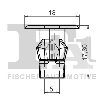 FA1 77-60006.5 Clip, trim/protection strip