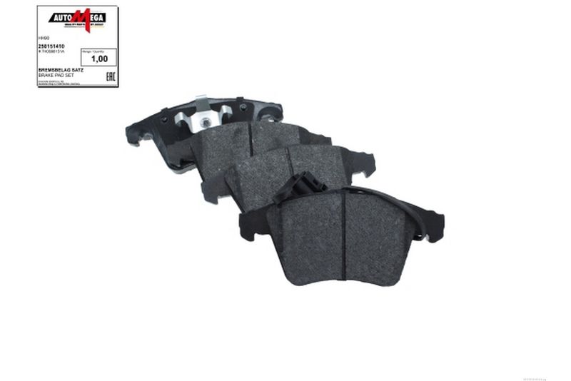 AUTOMEGA 250151410 - Brake Pad Set, disc brake