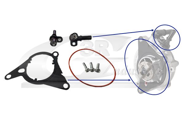 kit reparación, bomba vacío (frenos)