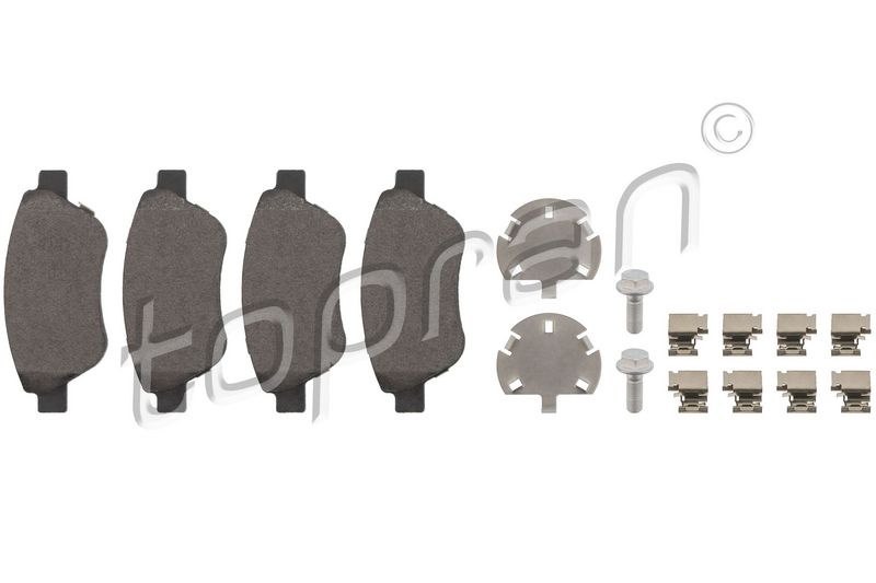 TOPRAN 207 648 Brake Pad Set, disc brake