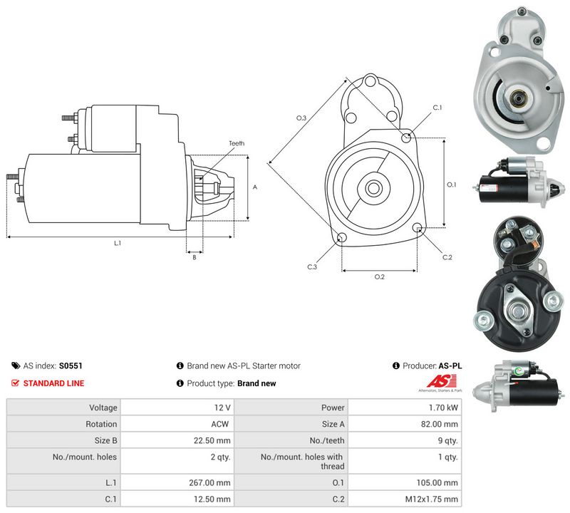 Starter, AS-PL S0551