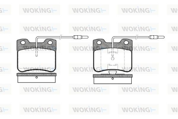 Комплект гальмівних накладок, дискове гальмо, Woking P347304