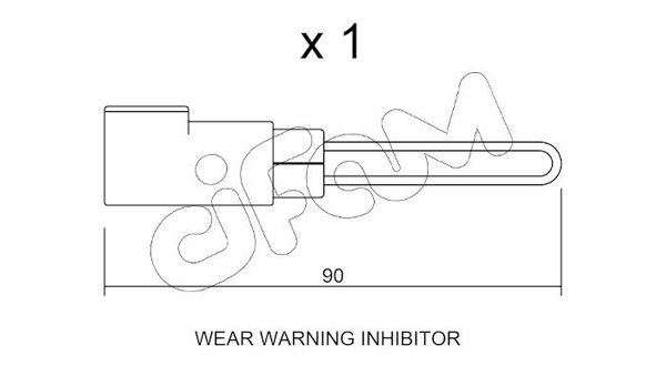 CIFAM figyelmezető kontaktus, fékbetétkopás SU.258