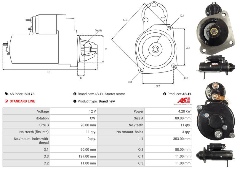 AS-PL S9173 Starter