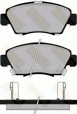 Brake Engineering Brake Pad Set, disc brake PA743