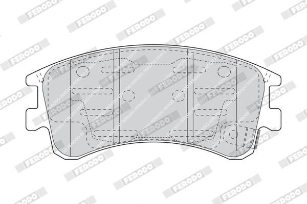 FERODO FDB1619 Brake Pad Set, disc brake