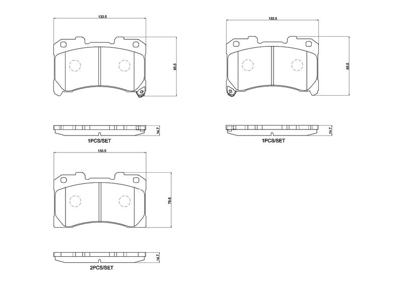 BREMBO P83184 Brake Pad Set, disc brake