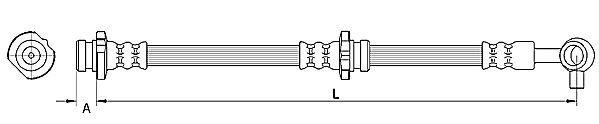 METZGER AUTOTEILE 4110848 - Brake Hose