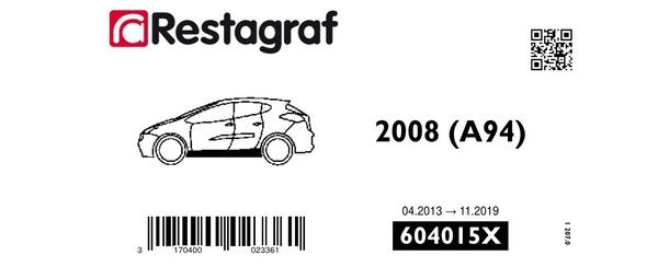 Kit de clip de fixation, carrosserie RESTAGRAF 604015X