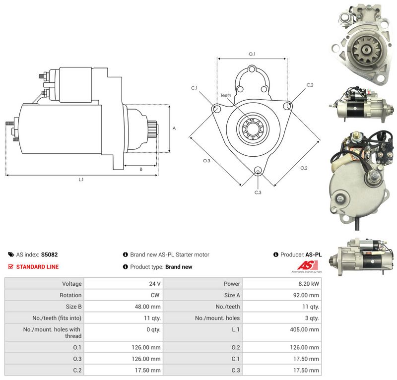 This part match OEM code: 3103305