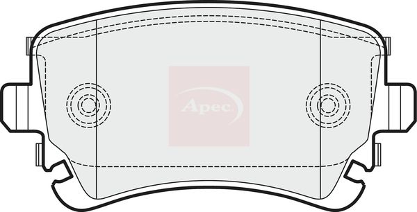 APEC Brake Pad Set, disc brake PAD1529