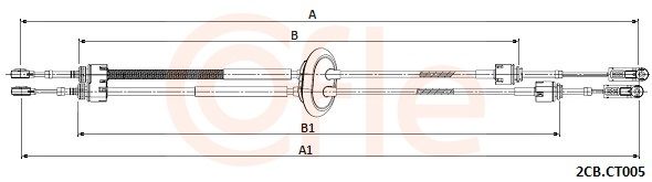 Тросовий привод, коробка передач, Cofle 92.2CB.CT005