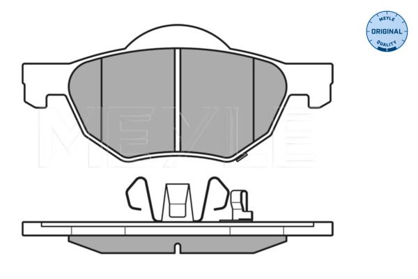 MEYLE 025 237 2017/W Brake Pad Set, disc brake