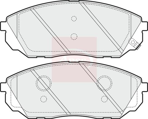 APEC Brake Pad Set, disc brake PAD1556