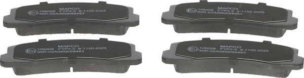 MAPCO Remblokkenset, schijfrem