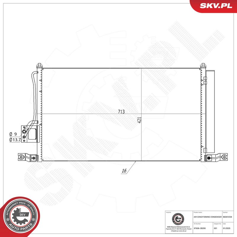 Kondensaator, kliimaseade, ESEN SKV 86SKV234